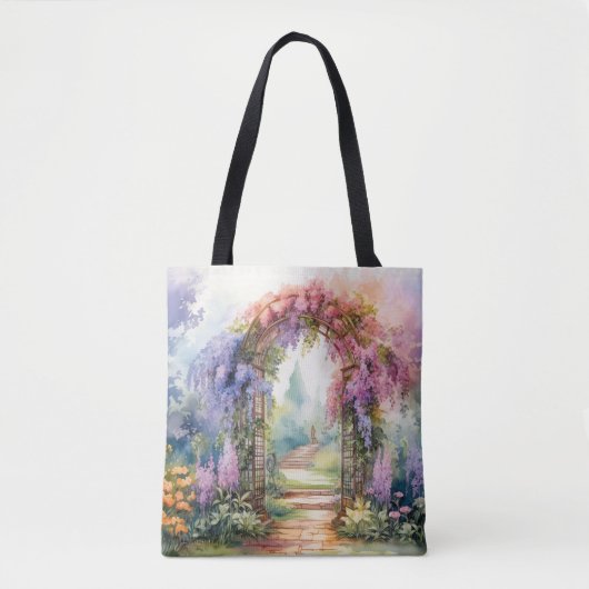 Floral Arch Landscape Tote Bag (Voorkant)