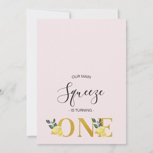 Floral Arch Ons belangrijkste plein 1e verjaardag Kaart (Achterkant)