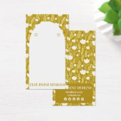 Floral Arch Oorbel Gouden Sieraden Display Kaart (Bureau)