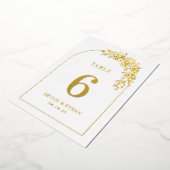 Floral Arch REAL FOLIE Tafelnummer Kaart (Gedraaid)