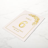 Floral Arch REAL FOLIE Tafelnummer Kaart (Gedraaid)