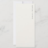 Floral Arch Sand Beach Seascape Wedding Menu Kaart (Achterkant)