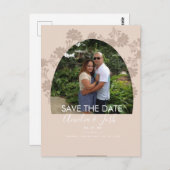 Floral Arch sparen de Datum Foto Briefkaart (Voorkant / Achterkant)