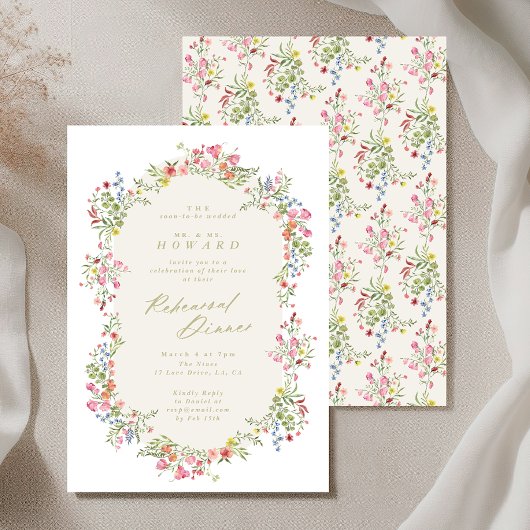Floral Arch Spring Wedding Repetitie Diner I Kaart
