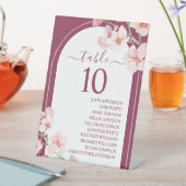 Floral Arch Table Number Moderne Waterverf Reclamebord Met Voetstuk (Insitu)