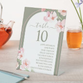 Floral Arch Table Number Moderne Waterverf Reclamebord Met Voetstuk (Insitu)