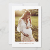Floral Arch Terracotta Boho Foto Baby shower Kaart (Achterkant)