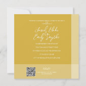 Floral Arch Wedding Invitation QR Code Kaart (Achterkant)