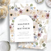 Floral Arch Wedding Uitnodiging