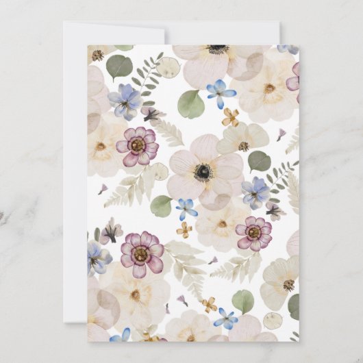 Floral Arch Wedding Uitnodiging (Achterkant)