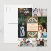 Floral Arches met kerstmultifoto Feestdagenkaart (Voorkant / Achterkant)