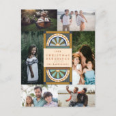 Floral Arches met kerstmultifoto Feestdagenkaart (Voorkant)