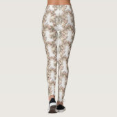 Floral Arches Pattern – Graceful Curved Botanical  Leggings (Achterkant)