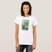 Floral Aries met stropdas van Monocle en Bow T-shirt (Voorkant volledig)