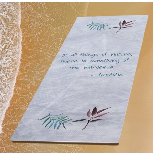 Floral Aristoteles Natuur Quote Yogamat