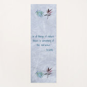 Floral Aristoteles Natuur Quote Yogamat (Voorkant)