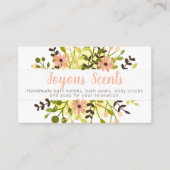 Floral Arrangement Bath Bomb Soak Scrub Visitekaartje (Voorkant)