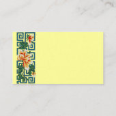 Floral Art Border Visitekaartje (Achterkant)