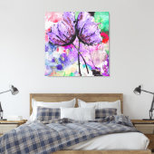 Floral Art Canvas Afdruk (Insitu (Slaapkamer))
