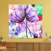 Floral Art Canvas Afdruk (Insitu (Woonkamer))