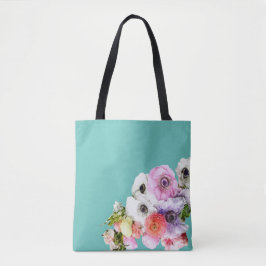 Floral Art Canvas tas