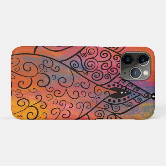 Floral Art Case-Mate iPhone Case (Achterkant (horizontaal))