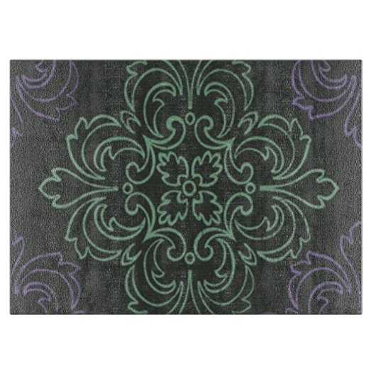 Floral Art Cutting Board Snijplank (Voorkant)