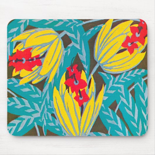 Floral Art Deco Mousepad #2 Muismat (Voorkant)