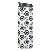 Floral Art Deco Pattern Thermosbeker (Geroteerd rechts)