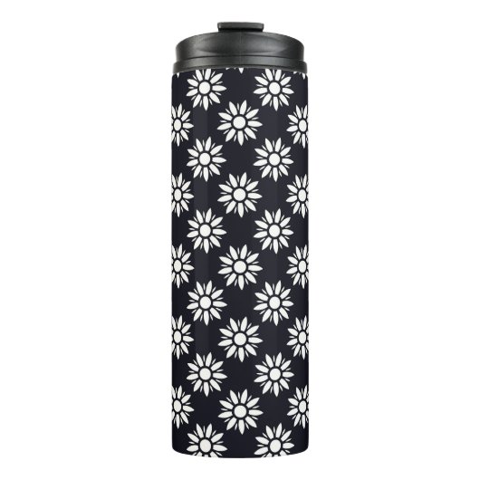 Floral Art Deco Pattern Thermosbeker (Voorkant)