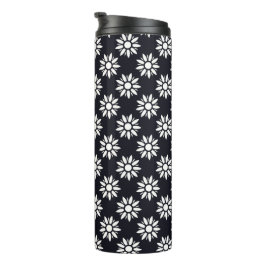 Floral Art Deco Pattern Thermosbeker