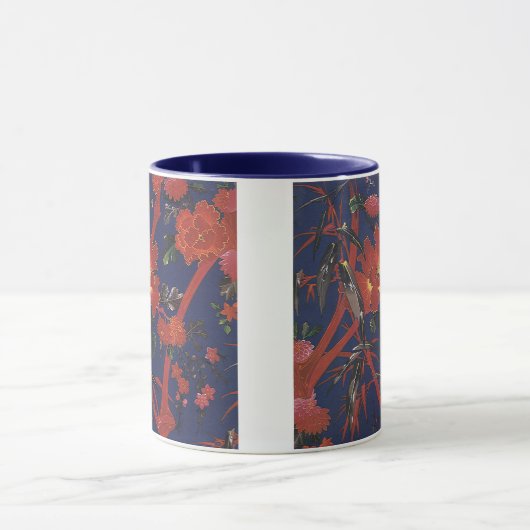  Floral Art Deco, tuinbloemen Mok (Midden)