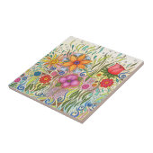 Floral Art Design Flower 12 Tegeltje (Zijkant)