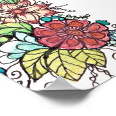 Floral art en quote poster (Hoek)