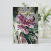 Floral Art Flat - Hartelijk dank Bedankkaart (Staand voorkant)