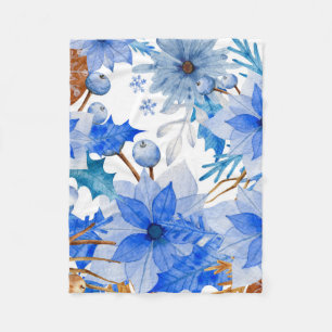  Floral Art Fleece Deken