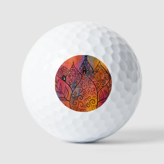  Floral Art Golfballen (Voorkant)