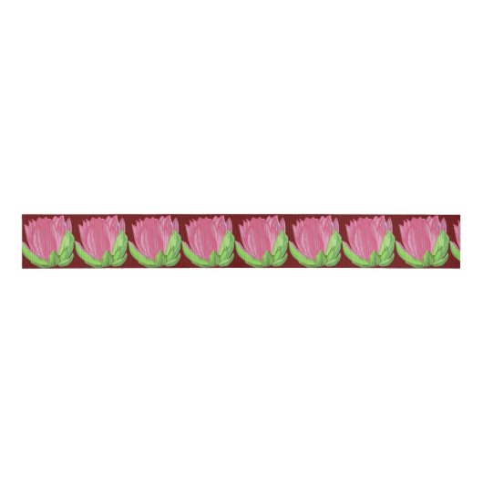 Floral Art Grosgrain Lint (Voorkant)