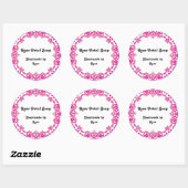 Floral  Art Handmade Soap Labels Roze (Vel)