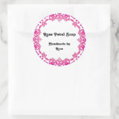 Floral  Art Handmade Soap Labels Roze (Tas)