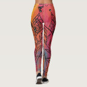  Floral Art Leggings (Achterkant)