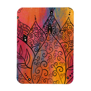  Floral Art Magneet