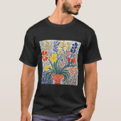 Floral Art Matisse geïnspireerd T-shirt (Voorkant)