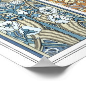  Floral Art Nouveau, Arrowiad Flowers Poster (Hoek)