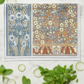  Floral Art Nouveau, Arrowiad Flowers Theedoek (Gevouwen)