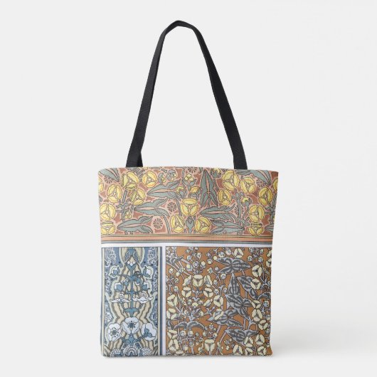 Floral Art Nouveau, Arrowiad Flowers Tote Bag (Achterkant)