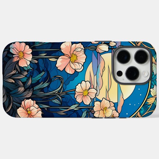 Floral Art Nouveau Inspired Case-Mate iPhone Case (Achterkant (horizontaal))