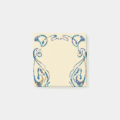 Floral art nouveau lijst post-it® notes (Voorkant)