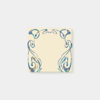 Floral art nouveau lijst post-it® notes