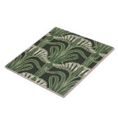 Floral Art Nouveau-ontwerp Tegeltje (Zijkant)